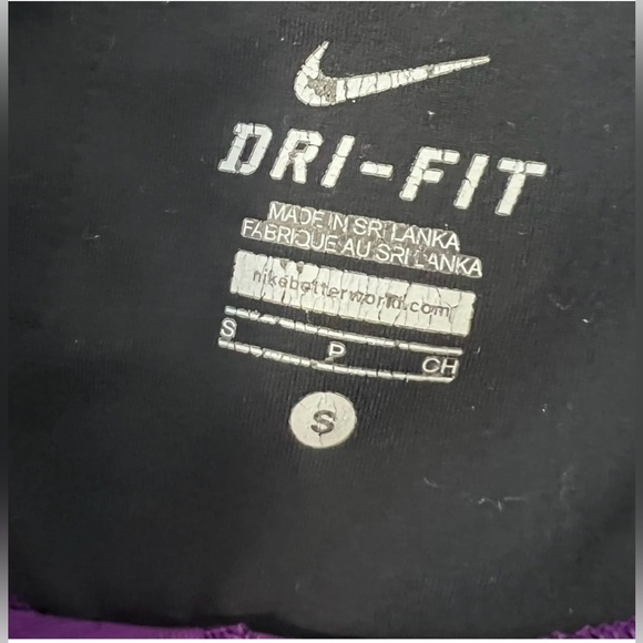 NIKE Dri-Fit Purple Running Capri Cropped Leggings Pants Womens Size Small - Picture 6 of 11